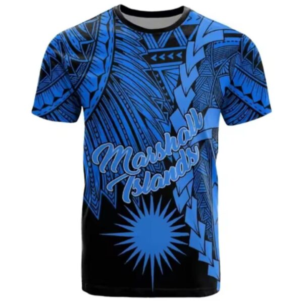 Blue Pattern Sports Jersey
