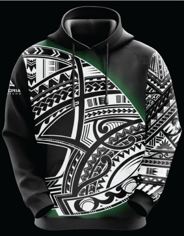 Green Pattern Sweatshirt
