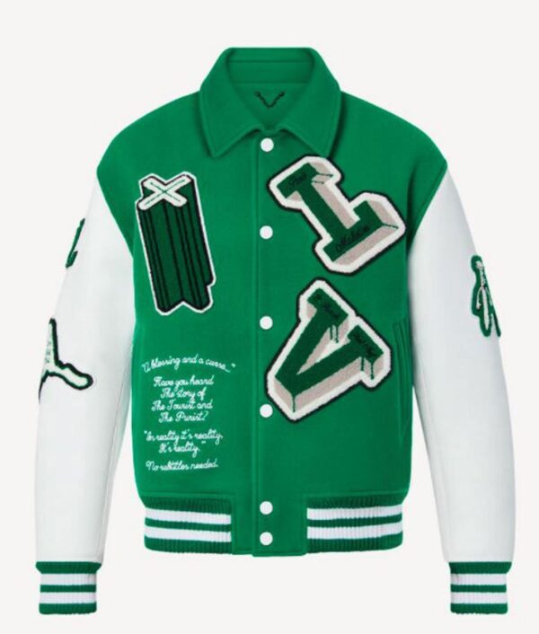 Green White Varsity Jacket