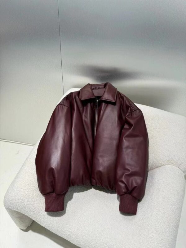 Maroon Leather Jacket