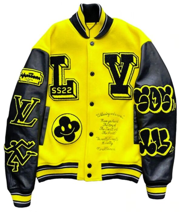 Yellow Black Varsity Jacket