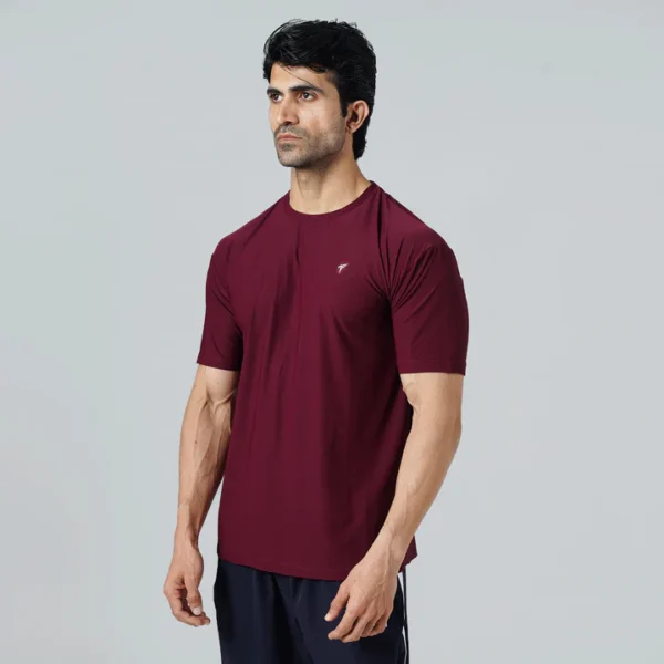 Premium Maroon Relaxed Fit Motion Series Top